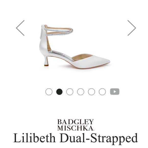Badgley Mischka Lilibeth Dual Strapped Kitten Keel. Brand New with Box - Picture 4 of 6